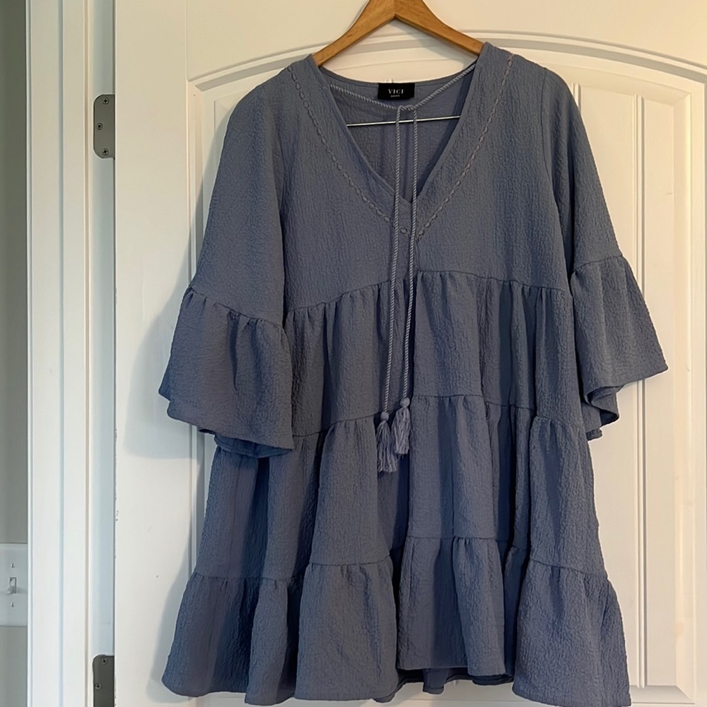 VICI tiered ruffle babydoll Dress Small